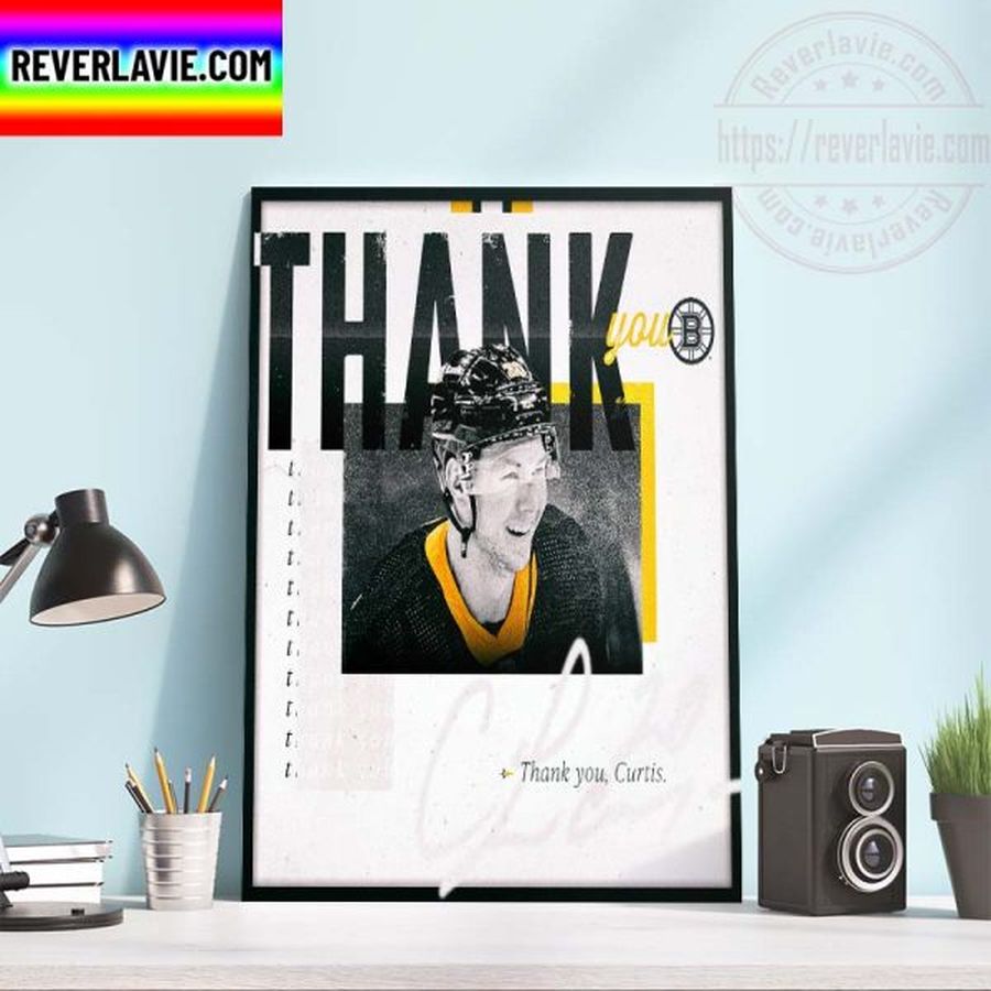 NHL Boston Bruins Thank You For Everything Curtis Lazar Home Decor Poster Canvas