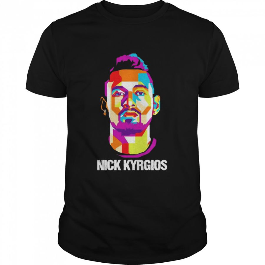 Nick Kyrgios Tennis Vector Art Shirt