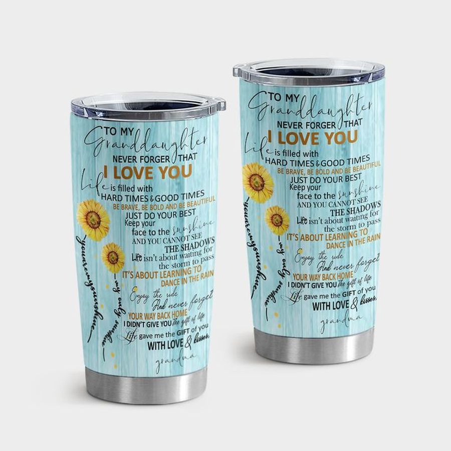 Niece Insulated Cups, To My Granddaughter Awesome Grandma Tumbler Tumbler Cup 20oz , Tumbler Cup 30oz, Straight Tumbler 20oz