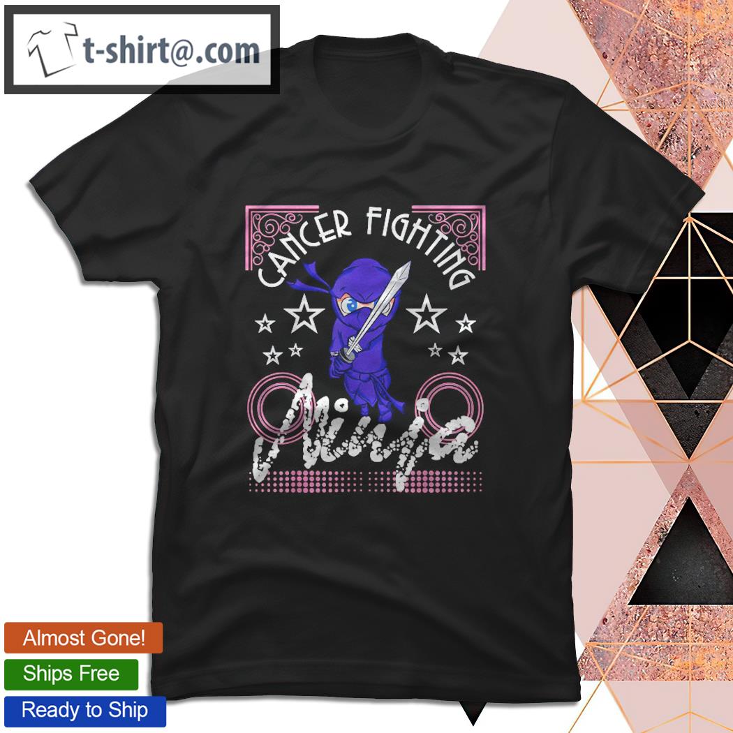 Ninja Cancer Fighting Ninja Inspirational Design T-shirt