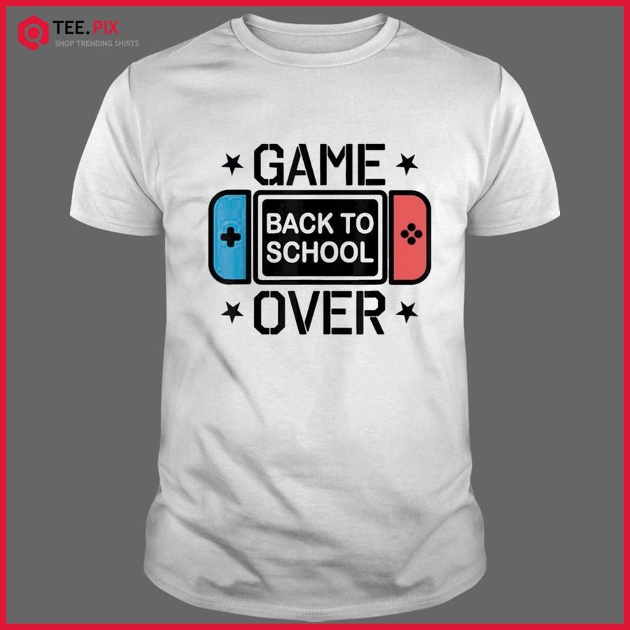 Nintendo Switch Game Over Back To School Shirt