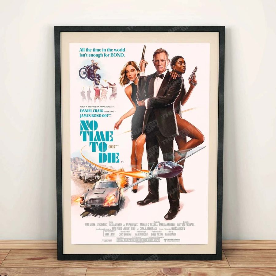 No Time To Die ’83 A3 Retro Painted James Bond 007 Poster