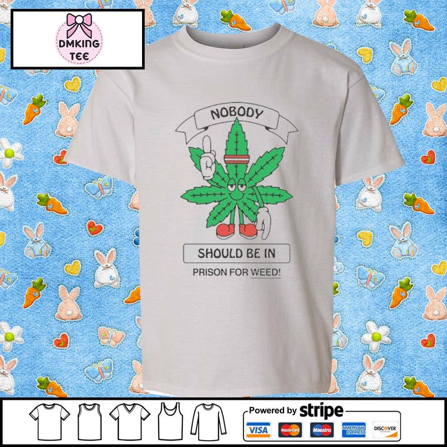 Nobody Should Be In Prison For Weed Cannabis Equity Shirt