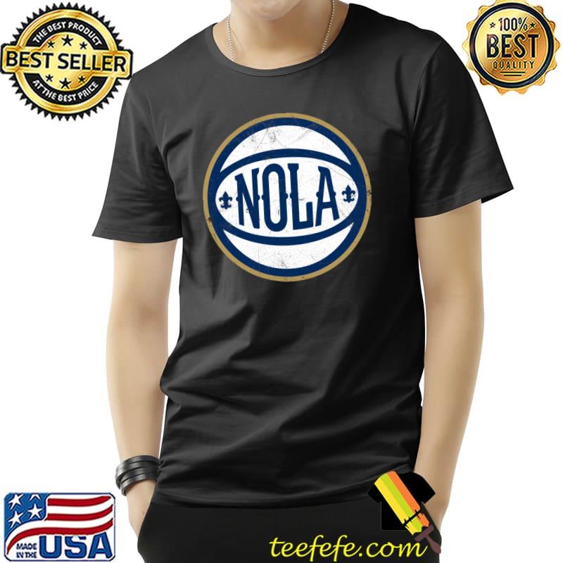 NOLA Retro Ball – White Classic T-Shirt