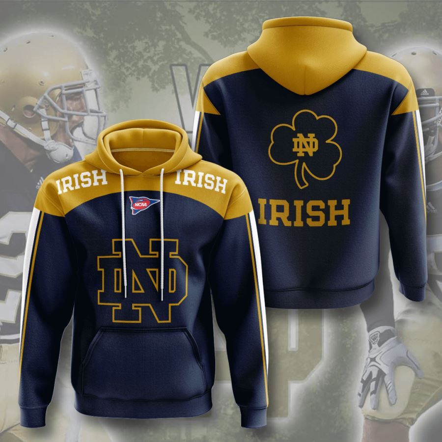 Notre Dame Fighting Irish No1496 Custom Hoodie 3D