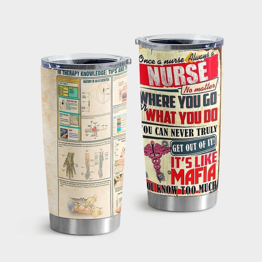 Nursing Insulated Cups, Nurse Therapy Knowledge Tumbler Tumbler Cup 20oz , Tumbler Cup 30oz, Straight Tumbler 20oz