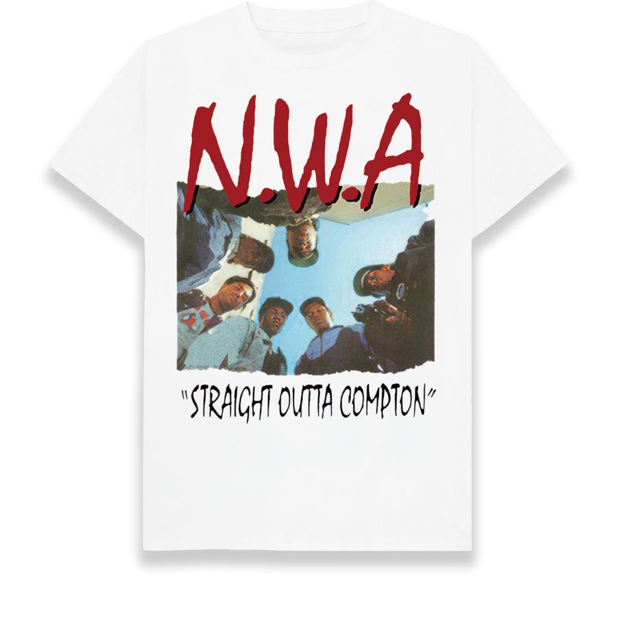 Nwa Straight Outta Compton White Unisex T-Shirt