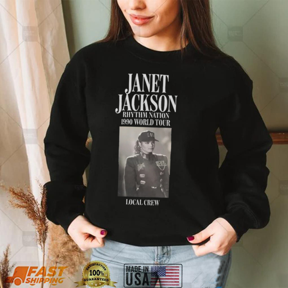 Official Janet Jackson Rhythm Nation 1990 World Tour Local Crew Shirt