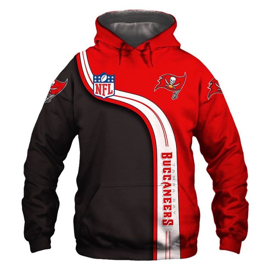 Official NFL Tampa Bay Buccaneers And 3D Hoodie Sweatshirt