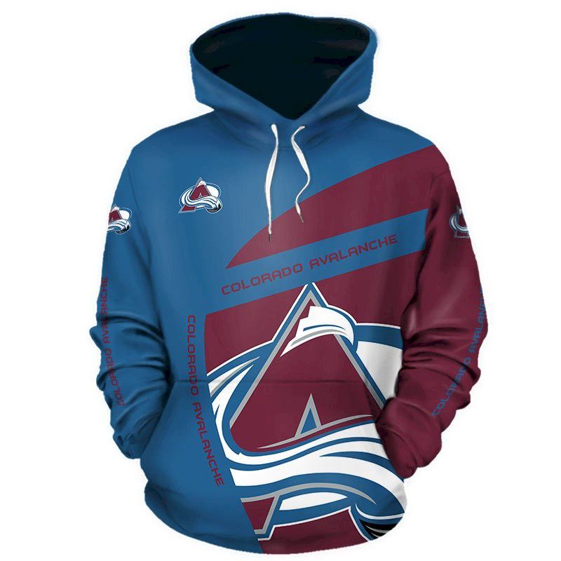 Official NHL Colorado Avalanche And 3D Hoodie Sweatshirt