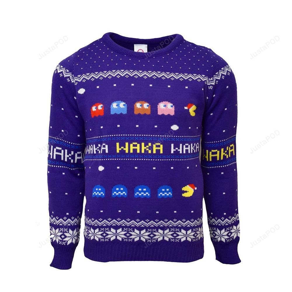 Official Pac-Man Christmas Ugly Sweater Ugly Sweater Christmas Sweaters Hoodie
