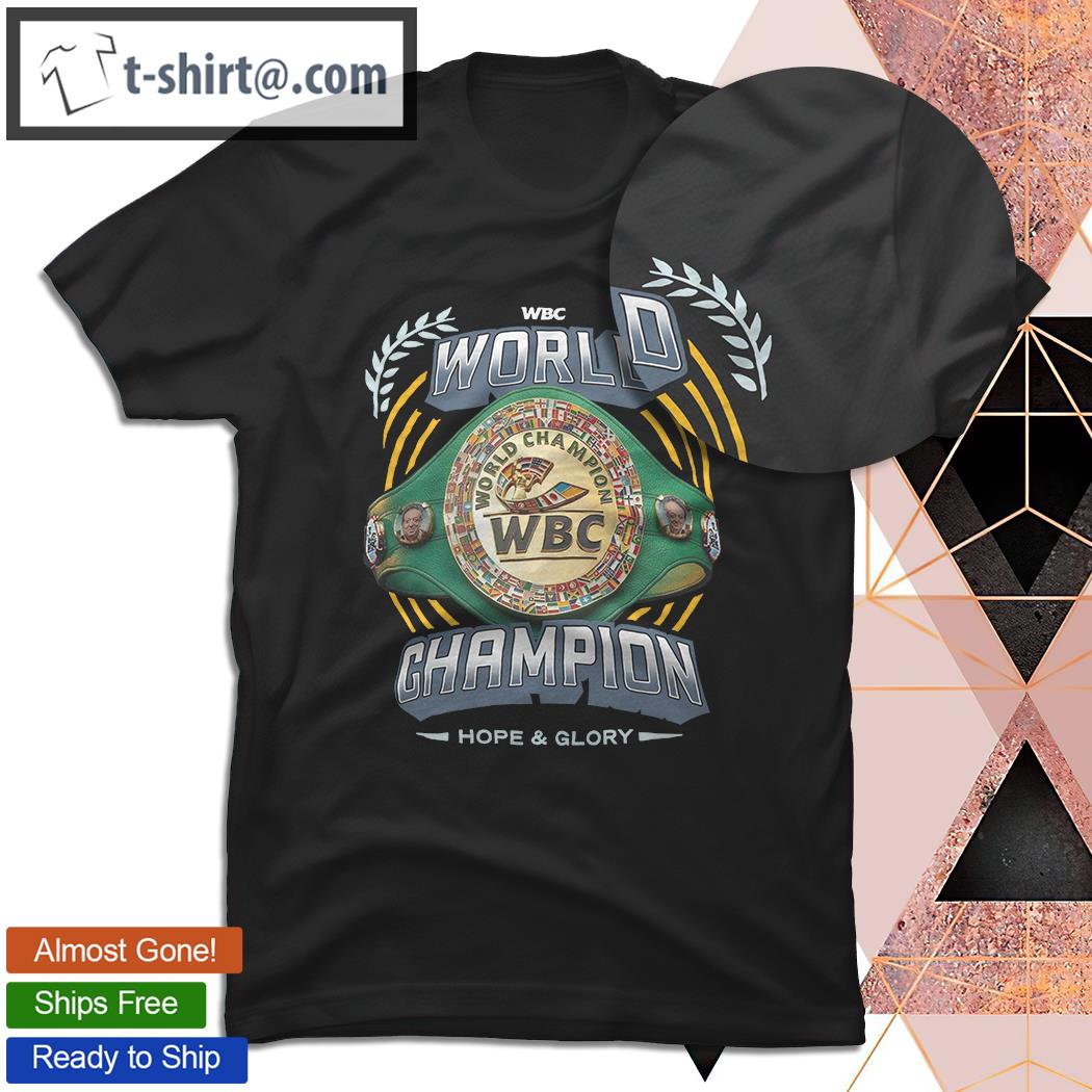 Official wBC World Champion hope and glory shirt