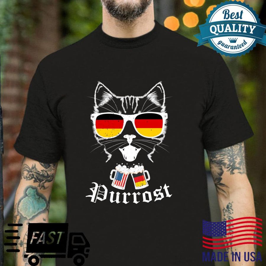 Oktoberfest Prost Pun Purrost Cat Shirt