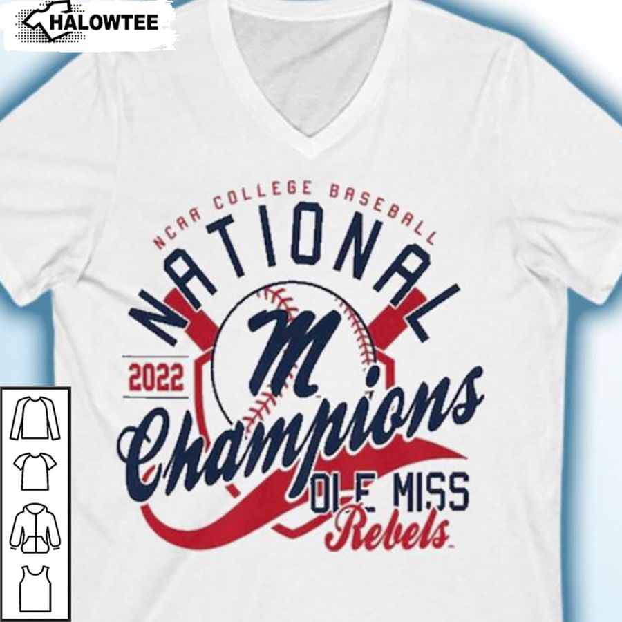 Ole Miss Rebels NCAA Champions 2022 Ole Miss Baseball National Championships Shirt
