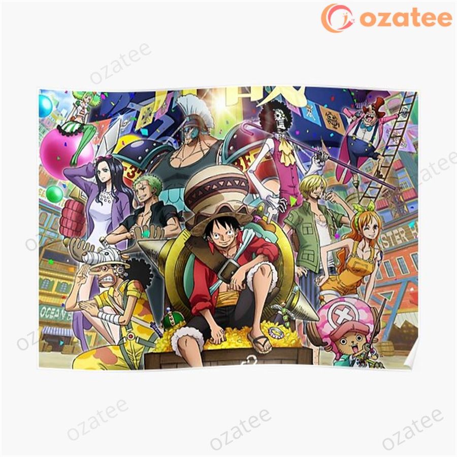 One Piece Poster Painting Wall Art for Living Room Decor Boy Gift