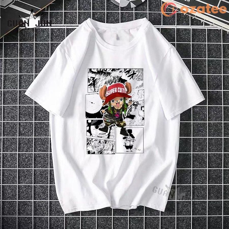 One Piece Shirt  Anime Chopper Streetwear T-Shirts of Straw Hat Pirates