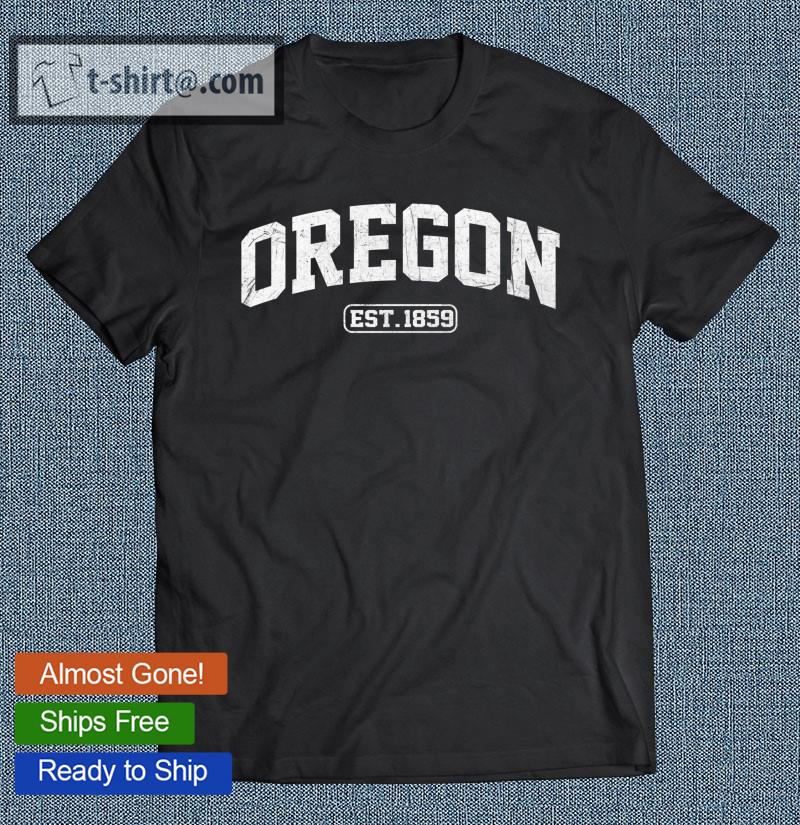 Oregon Vintage State Athletic Style T-shirt