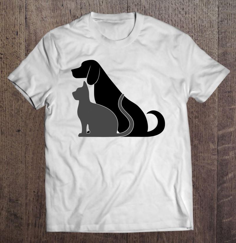 Original Puppy Dog And Kitty Cat Kitten Love T-shirt