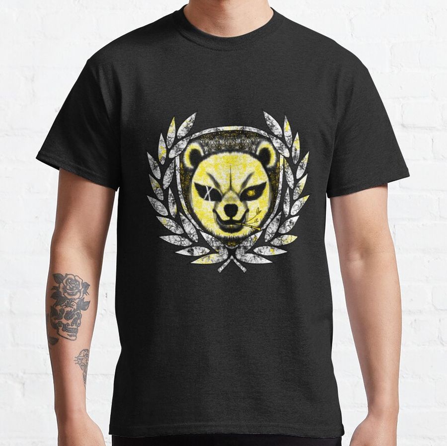 Panda artwork -  black version Classic T-Shirt