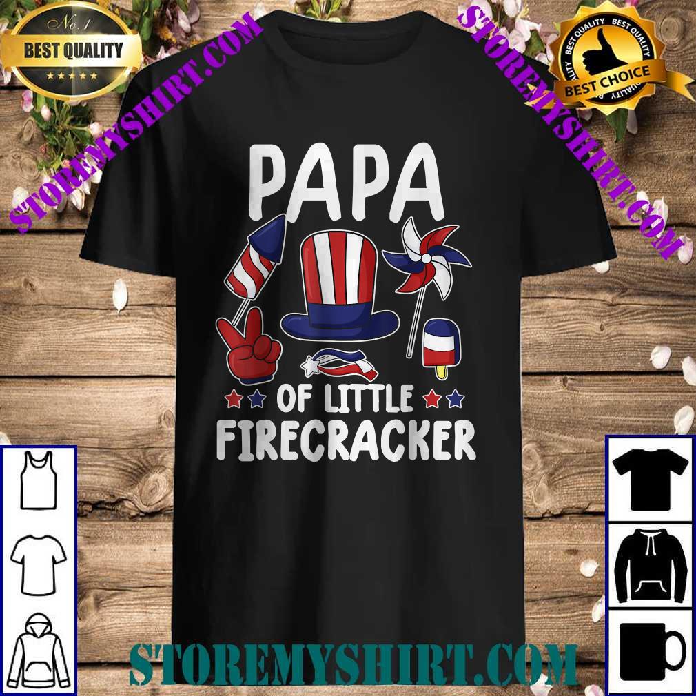 Papa of little firecracker T-Shirt