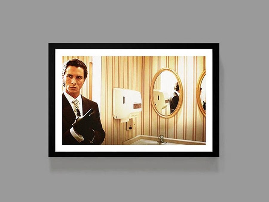 Patrick Bateman Poster - American Psycho Movie Poster Print - Bathroom Art, Horror Movie, Digital Oil Painting, Home, Art, Gift-3