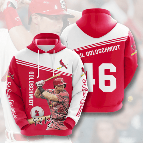 Paul Goldschmidt St Louis Cardinals 3D Hoodie Sweatshirt Zip