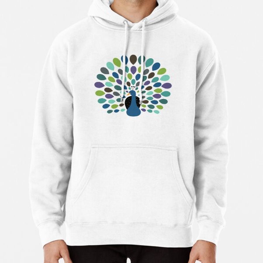 Peacock Time Pullover Hoodie