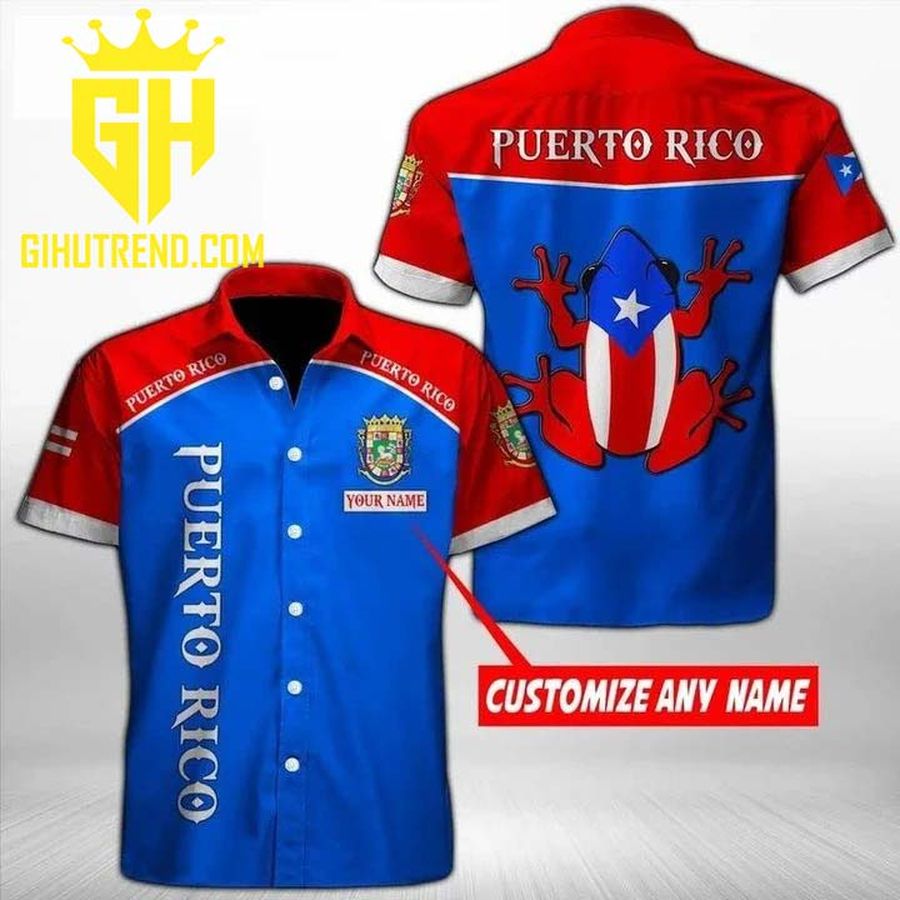 Personalize custom name Puerto rico Hawaiian Shirt For Summer Beach