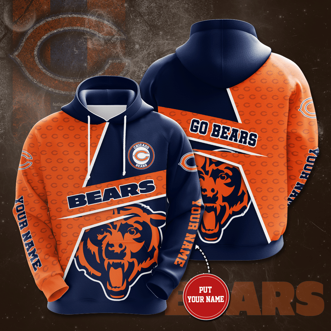 Personalized Chicago Bears No348 Custom Hoodie 3D
