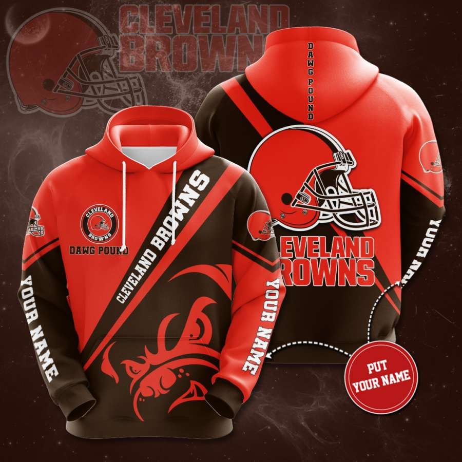 Personalized Cleveland Browns No460 Custom Hoodie 3D
