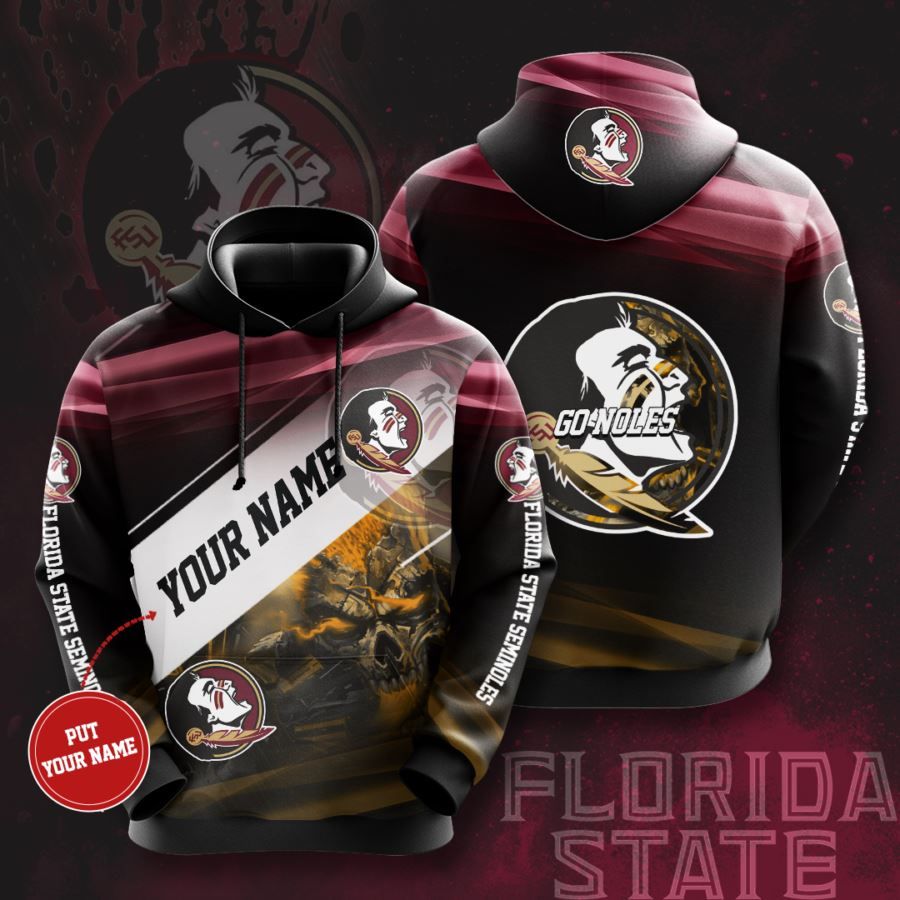Personalized Florida State Seminoles No664 Custom Hoodie 3D