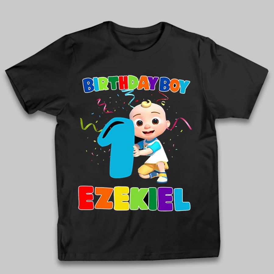 Personalized Name Age Cocomelon 1st Birthday Shirt Kid