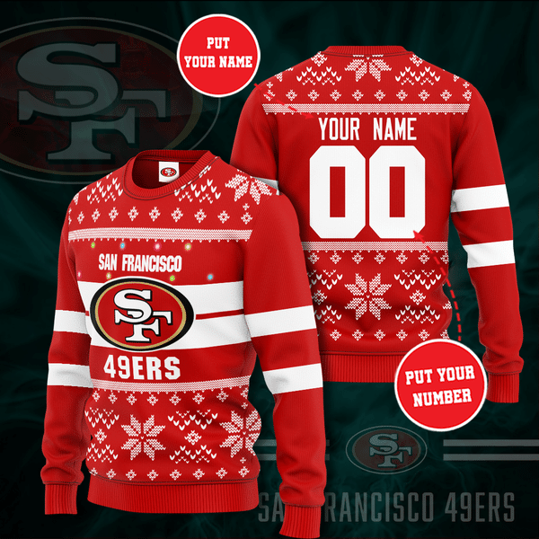 Personalized San Francisco 49ers Christmas Sweater