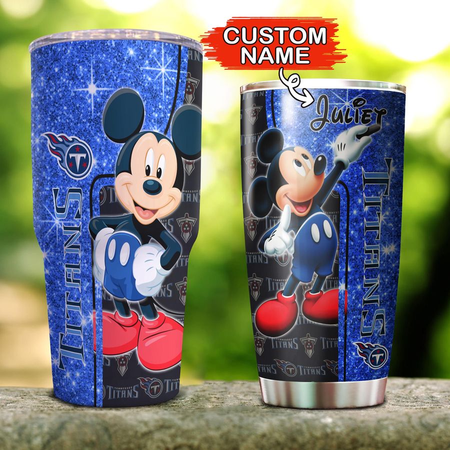 Personalized your name-NFL31-Tennessee Titans-Mickey Mouse Disney -Tumbler Cup 20oz, 30oz, Straight Tumbler 20oz