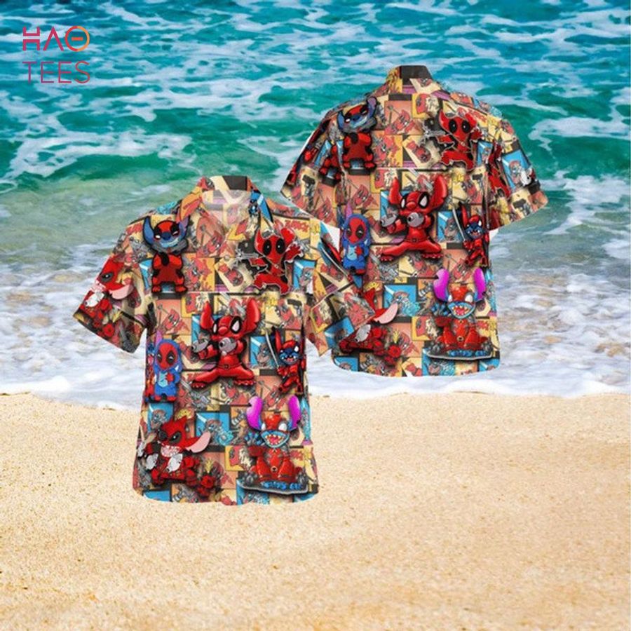 Pew Pew Pew Deadpool Stitch Hawaiian Shirt Hawaiian Shirt