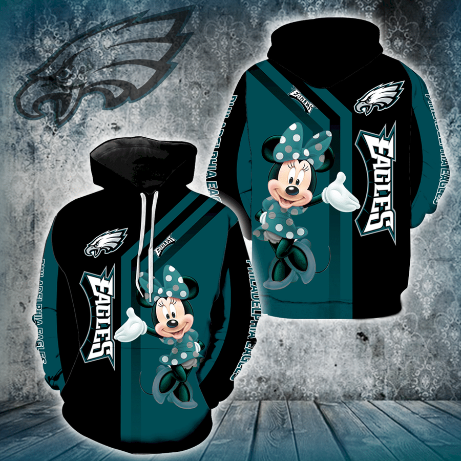 Philadelphia Eagles Minnie Mouse 3D Hoodie V1451 For Men And Women.png