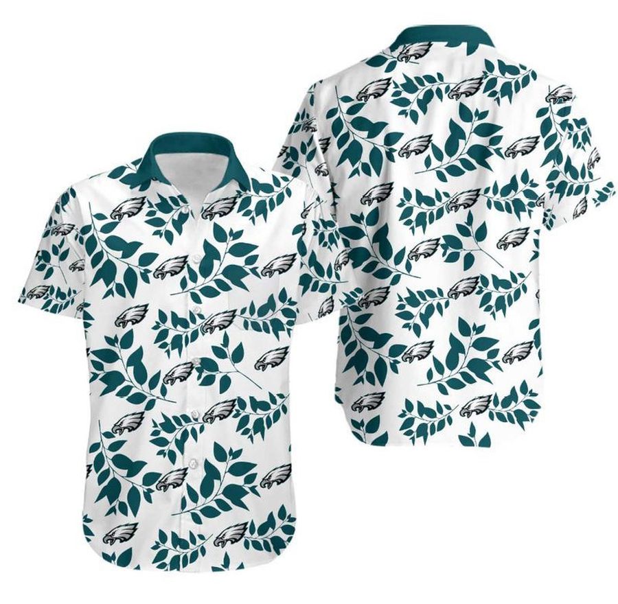 White Aloha Nfl Philadelphia Eagles Hawaiian Shirt Gift For Football Fans -  Shibtee Clothing