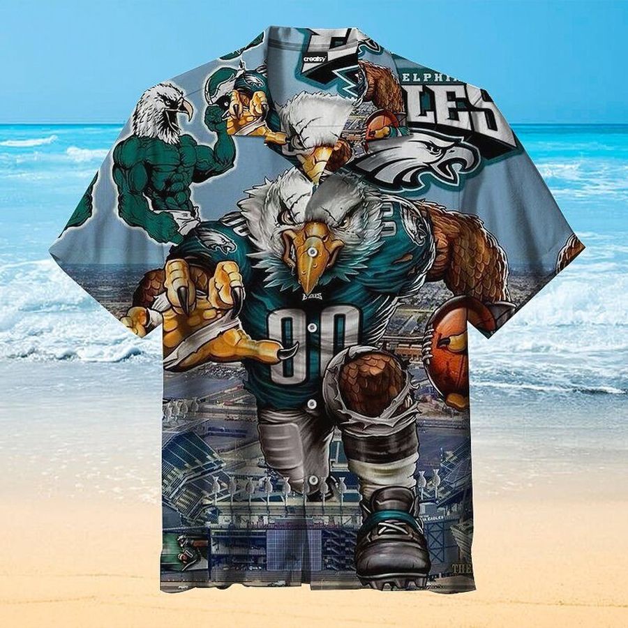 NFL Philadelphia Eagles Grateful Dead Hawaiian Shirt