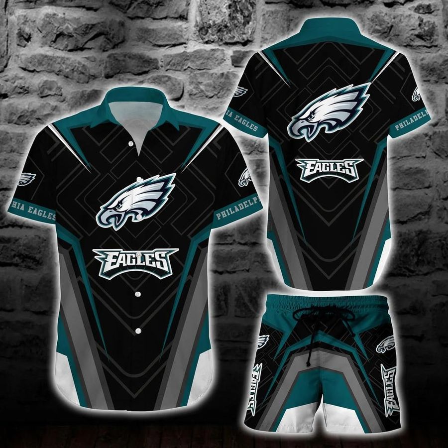 Philadelphia Eagles NFL Hawaiian Shirt And Short New Trends Summer Button Down Shirt Best Gift For Fans