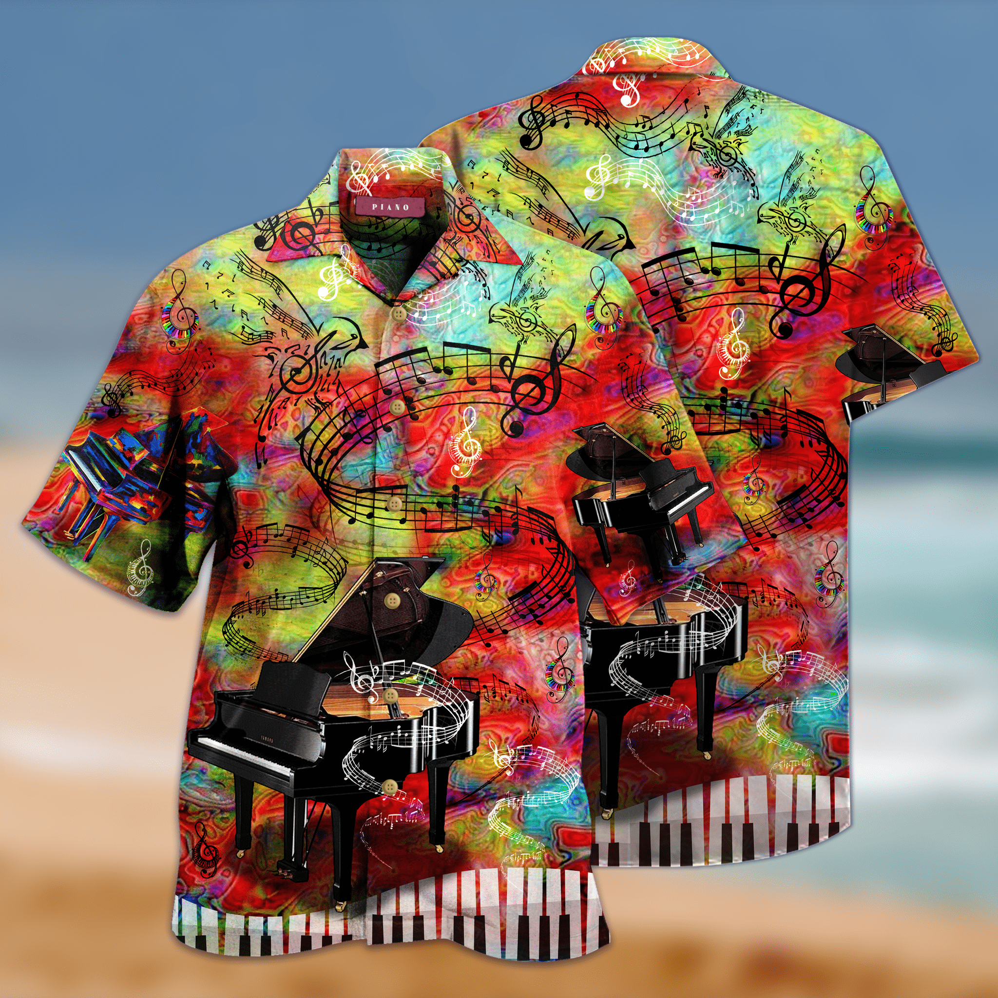 Piano Let The Music Guide You To The World Hawaiian Summer Shirt