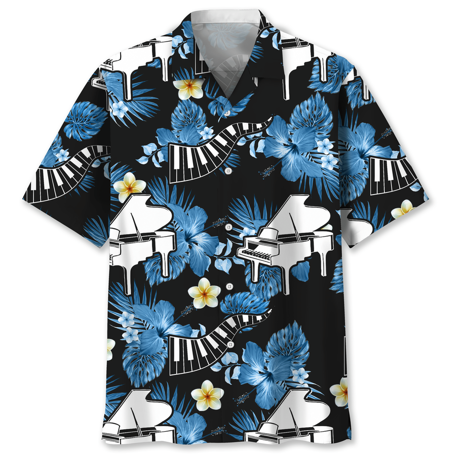 Piano Nature Hawaiian Shirt.png