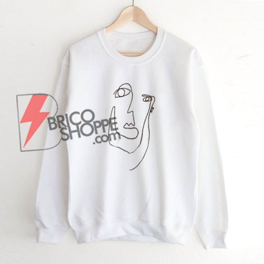 Picasso Face Sweatshirt On Sale