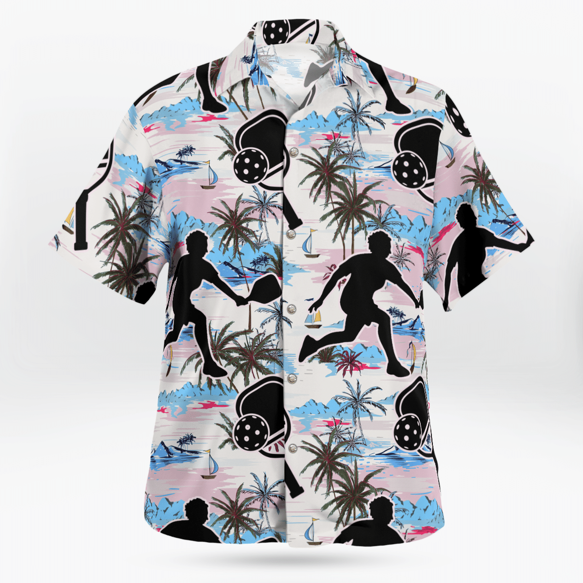 Pickleball Coconut Ocean Hawaiian Shirt