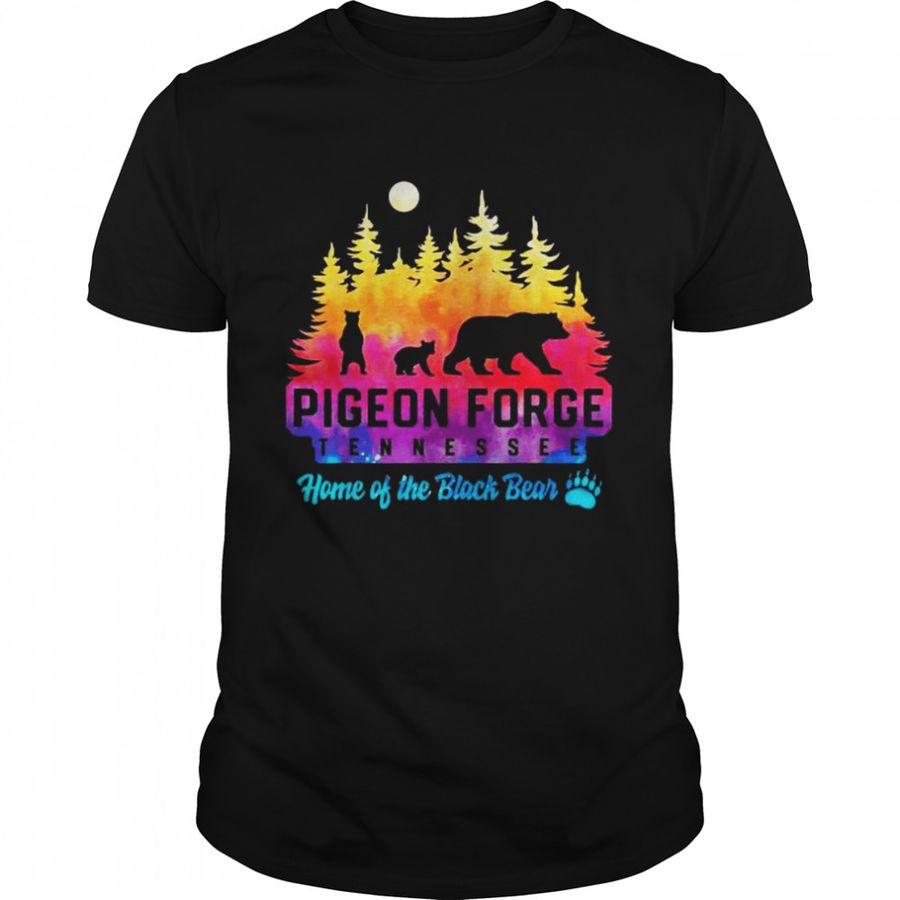 Pigeon forge tennessee bear great smoky mountains tie dye shirt