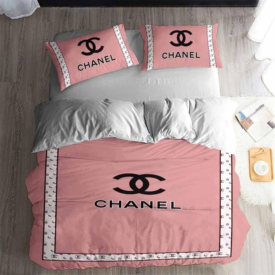 Pink Square Chanel Brand 3d Printed Bedding Sets Quilt Sets