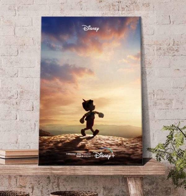 Pinocchio Disney Live Action Official Poster Canvas