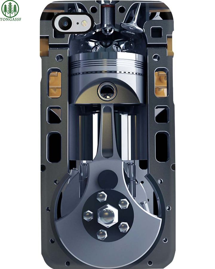 Piston mechanic engine phone case