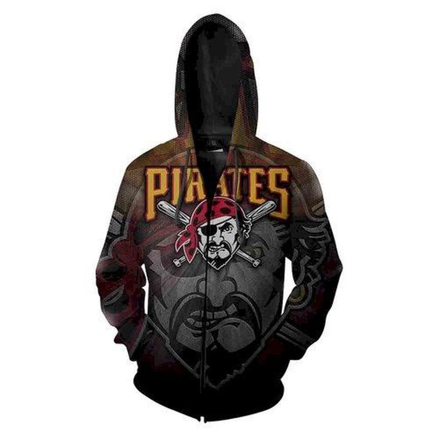 Pittsburgh Pirates Nfl 3D Hoodie Sweatshirt Zip