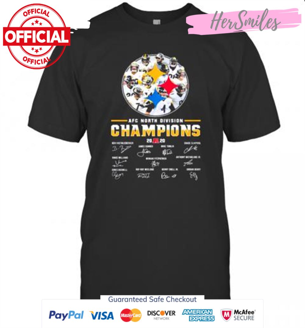 Pittsburgh Steelers Afc North Division Champions 2020 Signatures T-Shirt