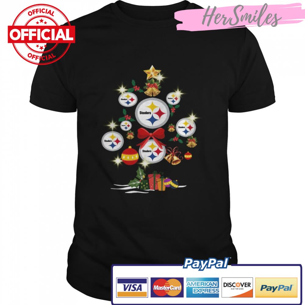 Pittsburgh Steelers Merry Christmas Tree Gift shirt